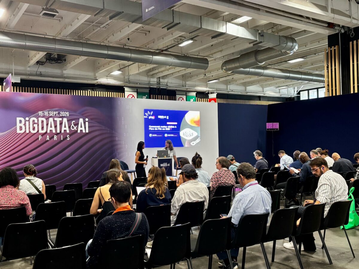 Marlène Pellissier Aude Staub intervention GEO BIGDATA&AI
